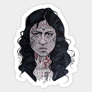 Hell hath no fury like a woman! Sticker